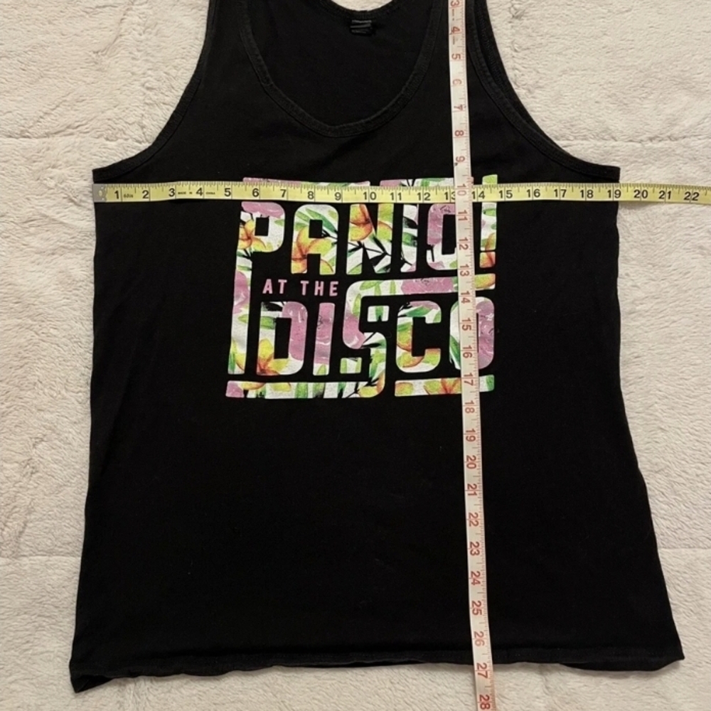 Black Graphic Tank Top